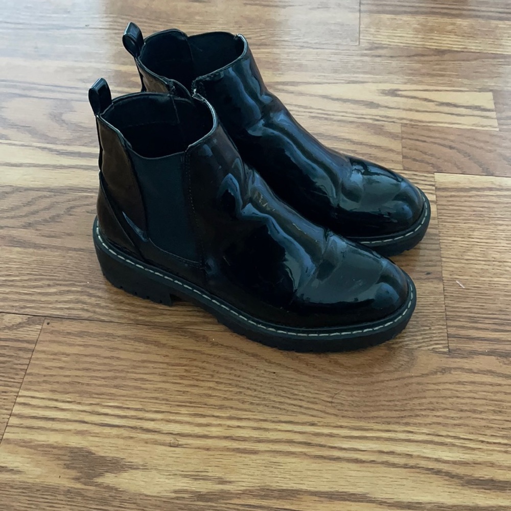 Patent leather Boots